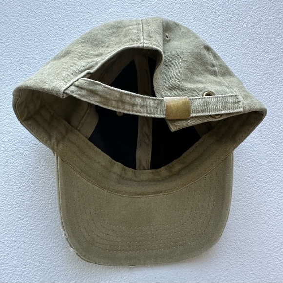 Disney Parks Authentic Unisex Olive Green Military Distressed Mickey Mouse Hat - Picture 4 of 5